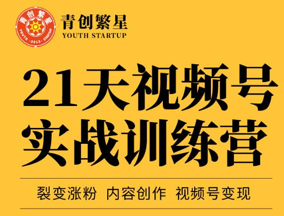 张萌21天视频号实战训练营,裂变涨粉、内容创作、视频号变现 价值298元-靠谱项目库