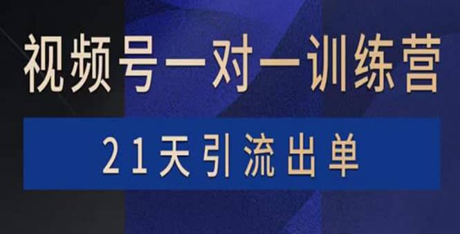 视频号训练营:带货,涨粉,直播,游戏,四大变现新方向,21天引流出单-靠谱项目库