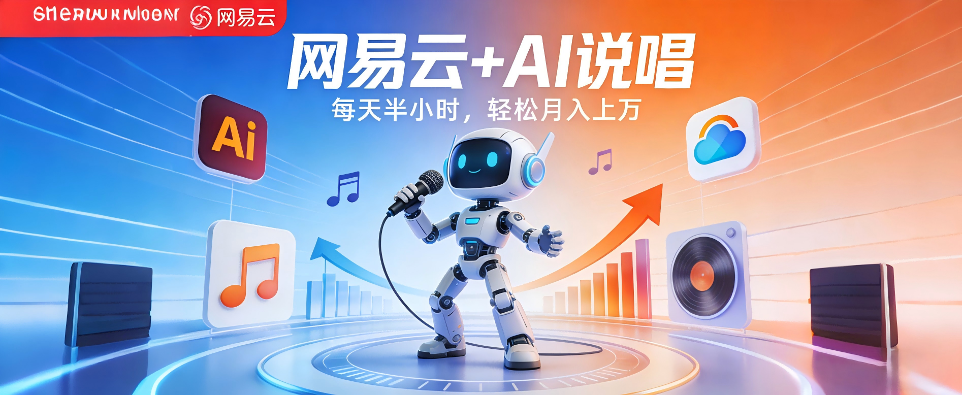 网易云+AI说唱,每天半小时,轻松月入上万-靠谱项目库