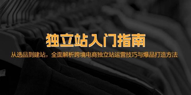 （12882期）独立站入门指南：从选品到建站，全面解析跨境电商独立站运营技巧与爆品…-靠谱项目库