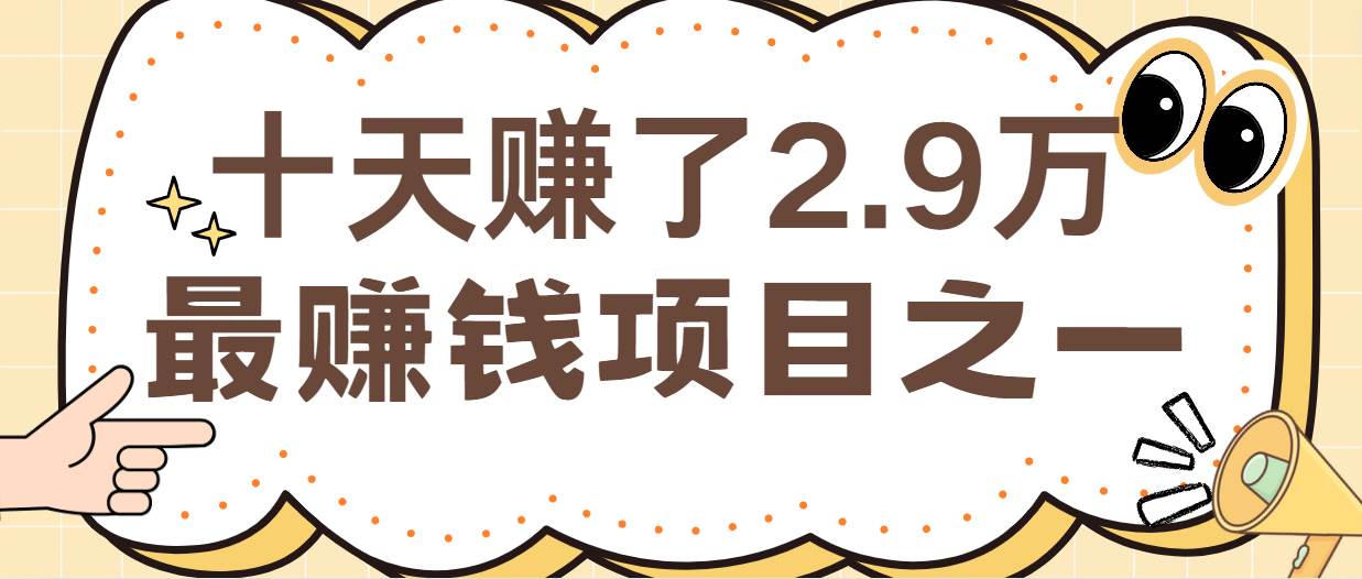 闲鱼小红书最赚钱项目之一，纯手机操作简单，小白必学轻松月入6万+-靠谱项目库