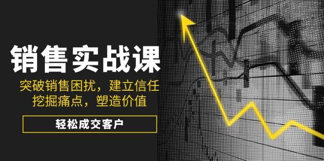 （14297期）销售实战课，突破销售困扰，建立信任，挖掘痛点，塑造价值，轻松成交客户-靠谱项目库