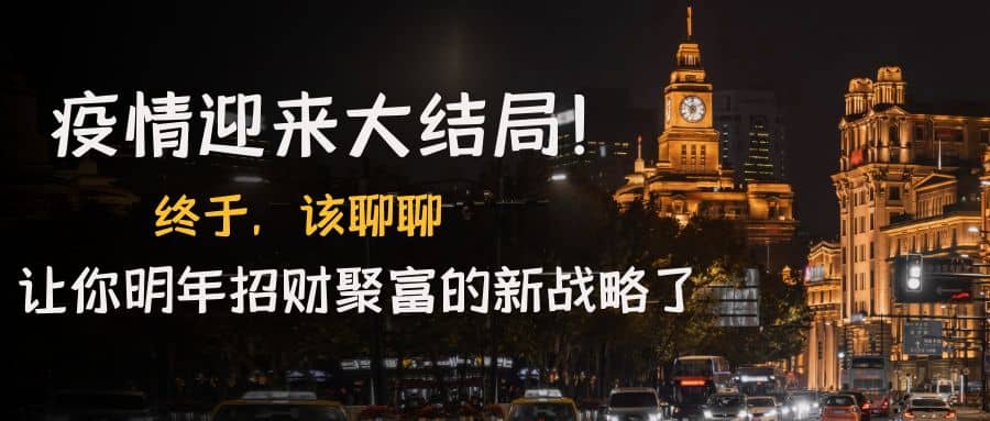 某付费文章《疫情迎来大结局！终于，该聊聊让你明年招财聚富的新战略了》-靠谱项目库