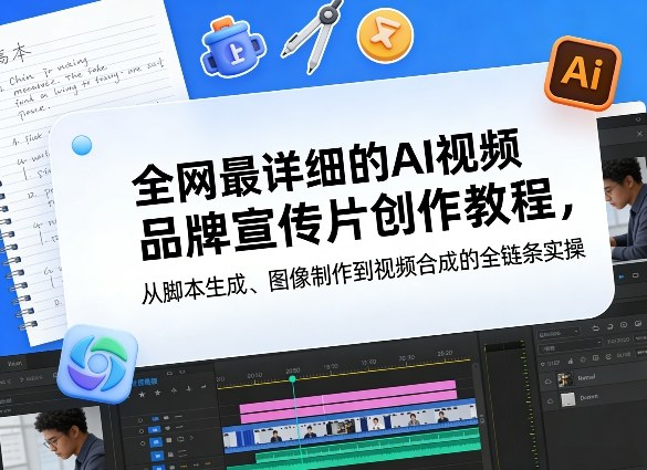 全网最详细的AI视频品牌宣传片创作教程，从脚本生成、图像制作到视频合成的全链条实操-靠谱项目库