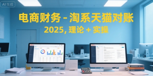 电商财务-淘系天猫对账2025，理论+实操-靠谱项目库