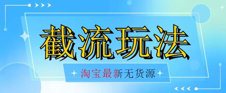 首发价值2980最新淘宝无货源不开车自然流超低成本截流玩法日入300+【揭秘】【1111更新】-靠谱项目库