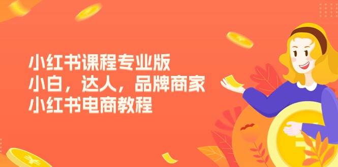 （11022期）小红书课程专业版，小白，达人，品牌商家，小红书电商教程（15节）-靠谱项目库