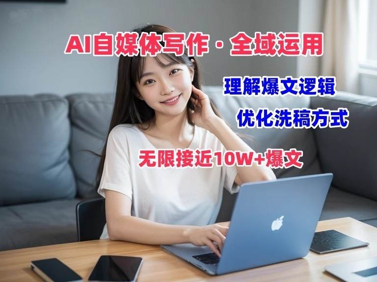 AI自媒体写作 → 价值变现，剖析爆文逻辑，无限接近10W+爆文体验课-靠谱项目库