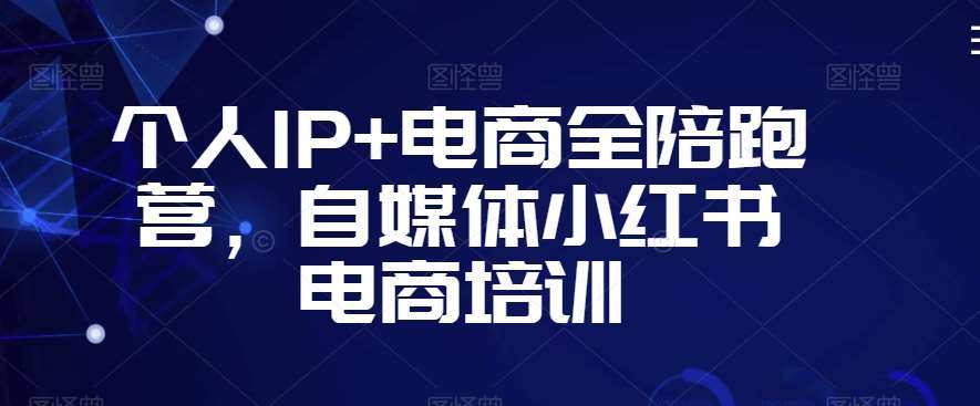 个人IP+电商全陪跑营，自媒体小红书电商培训-靠谱项目库