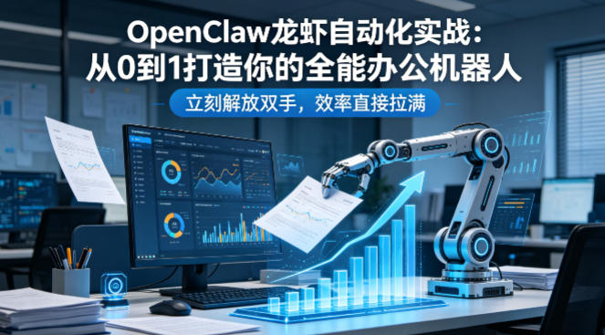 OpenClaw龙虾自动化实战：从0到1打造你的全能办公机器人，立刻解放双手，效率直接拉满-靠谱项目库
