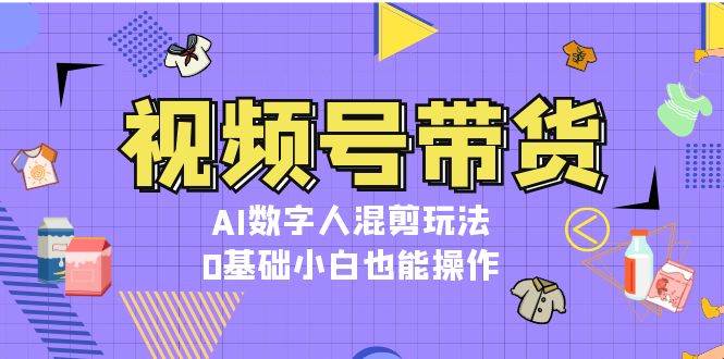 （13359期）视频号带货，AI数字人混剪玩法，0基础小白也能操作-靠谱项目库