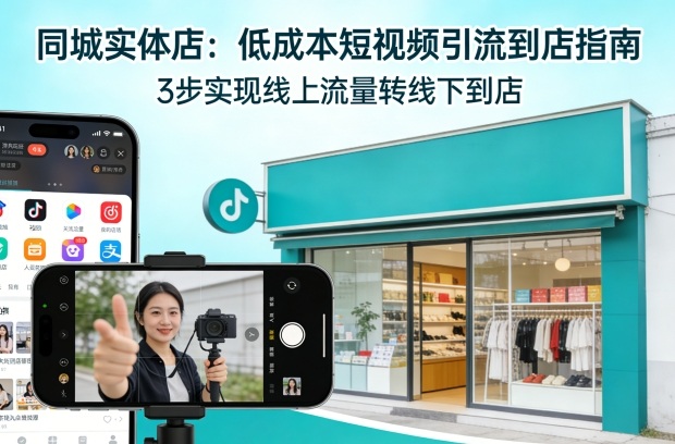 同城实体店,如何低成本把客户从短视频带到线下门店-靠谱项目库
