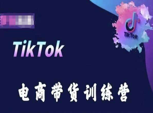 TikTok电商带货训练营，跟随时代潮流，跨境掘金-靠谱项目库