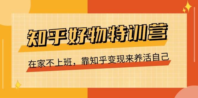 （11369期）知乎好物特训营，在家不上班，靠知乎变现来养活自己（16节）-靠谱项目库