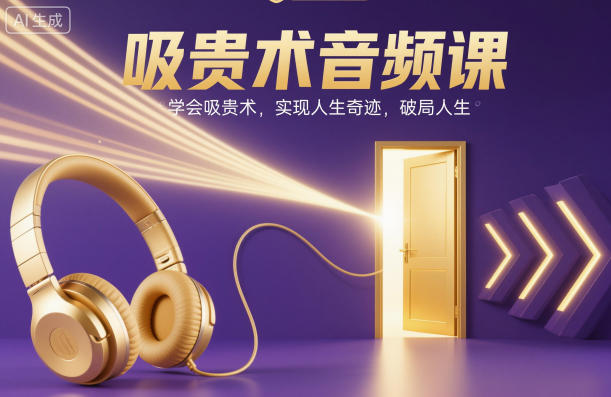 吸贵术音频课，学会吸贵术，实现人生奇迹，破局人生-靠谱项目库