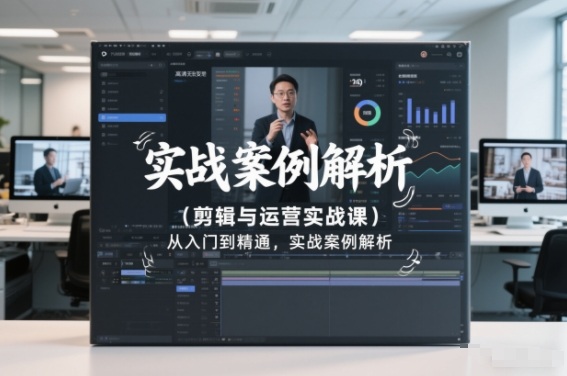 剪辑与运营实战课，从入门到精通，实战案例解析（更新2026）-靠谱项目库