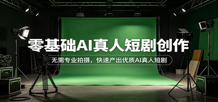 零基础AI真人短剧创作：无需专业拍摄，快速产出优质AI真人短剧-靠谱项目库
