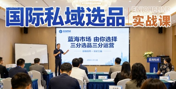 国际私域选品实战课，蓝海市场由你选择，七分选品三分运营-靠谱项目库