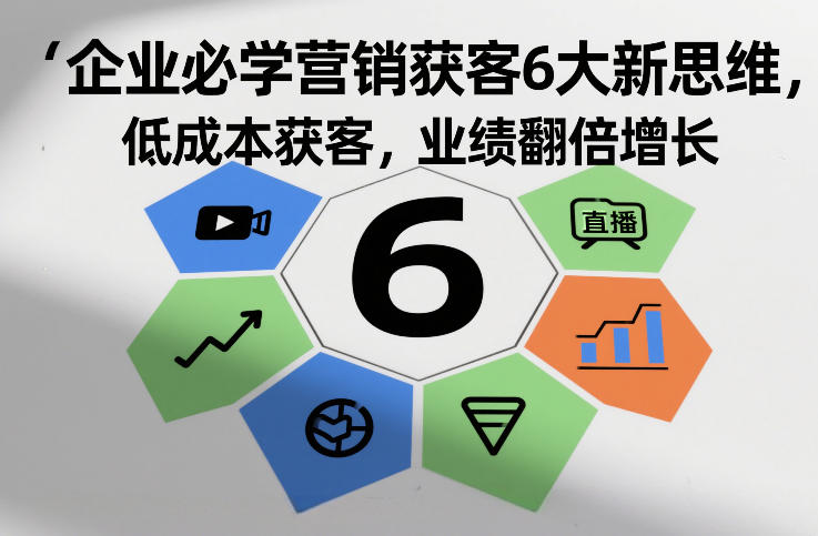 企业必学营销获客6大新思维，低成本获客，业绩翻倍增长-靠谱项目库