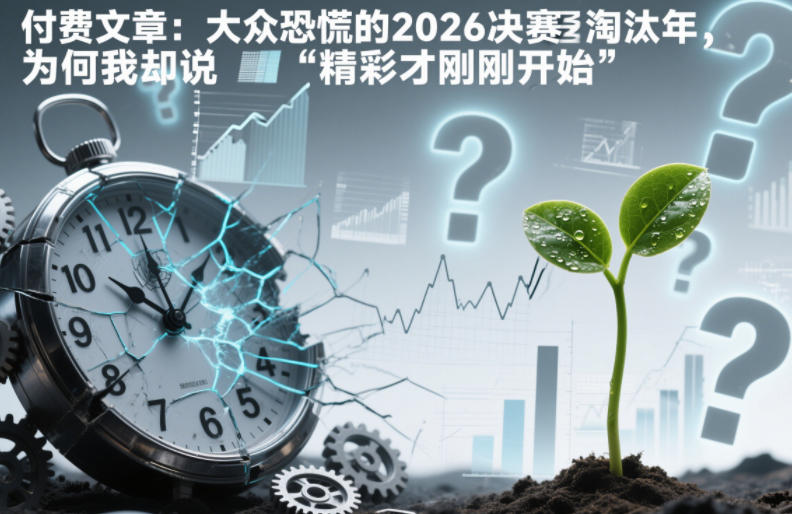 付费文章：大众恐慌的2026决赛淘汰年，为何我却说“精彩才刚刚开始”？-靠谱项目库