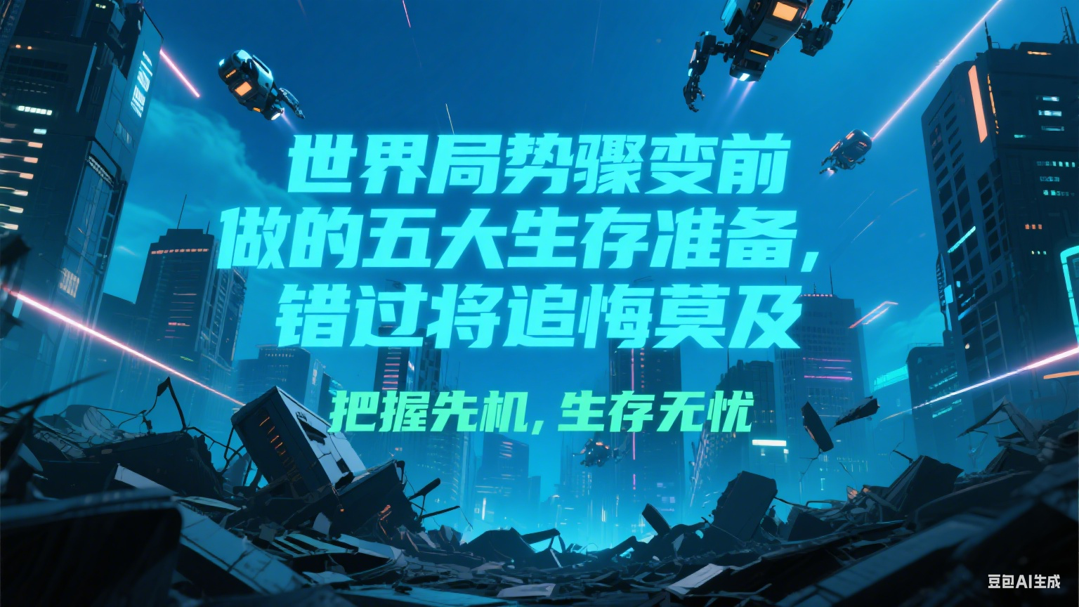 付费文章《世界局势骤变前必做的五大生存准备,错过将追悔莫及》-靠谱项目库