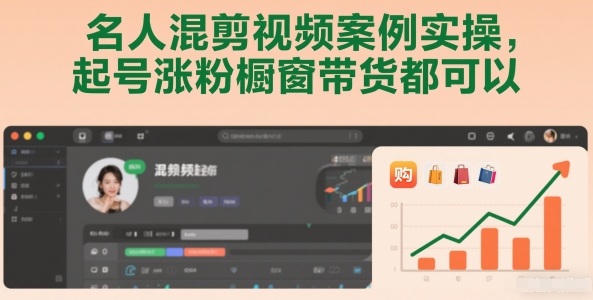 名人混剪视频案例实操，起号涨粉橱窗带货都可以-靠谱项目库