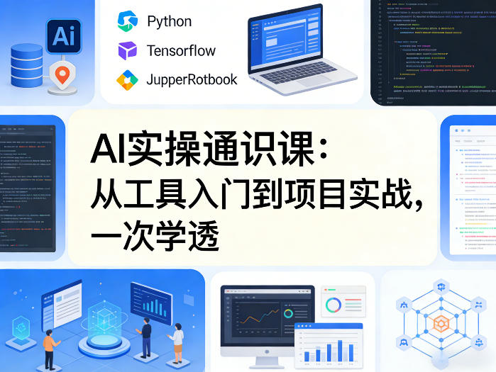 AI实操通识课,从工具入门到项目实战,一次学透-靠谱项目库