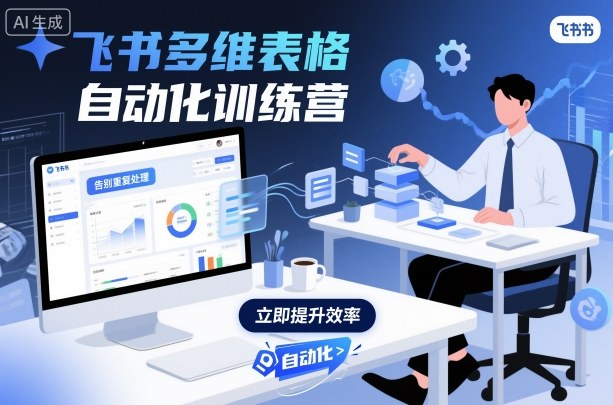 飞书多维表格自动化训练营,手把手教你告别重复处理,用多维表格开启高效办公新模式-靠谱项目库