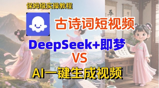 Coze扣子智能体工作流一键生成古诗词短视频，保姆级搭建教学-靠谱项目库