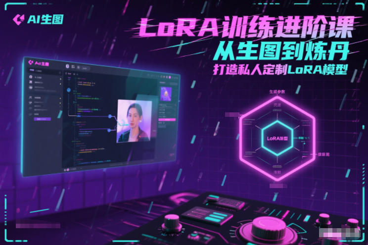 LoRA训练进阶课，从生图到炼丹，打造私人定制LoRA模型-靠谱项目库