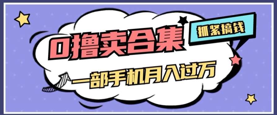 0撸项目月入过万，售卖全套ai工具合集，一单29.9元，一部手机即可【揭秘】-靠谱项目库