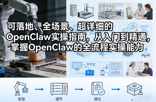 可落地、全场景、超详细的OpenClaw实操指南，从入门到精通，掌握OpenClaw的全流程实操能力-靠谱项目库