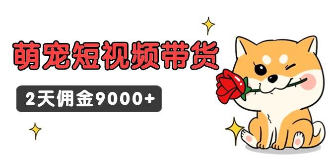 东哲日记·萌宠短视频带货,2天佣金9000+-靠谱项目库