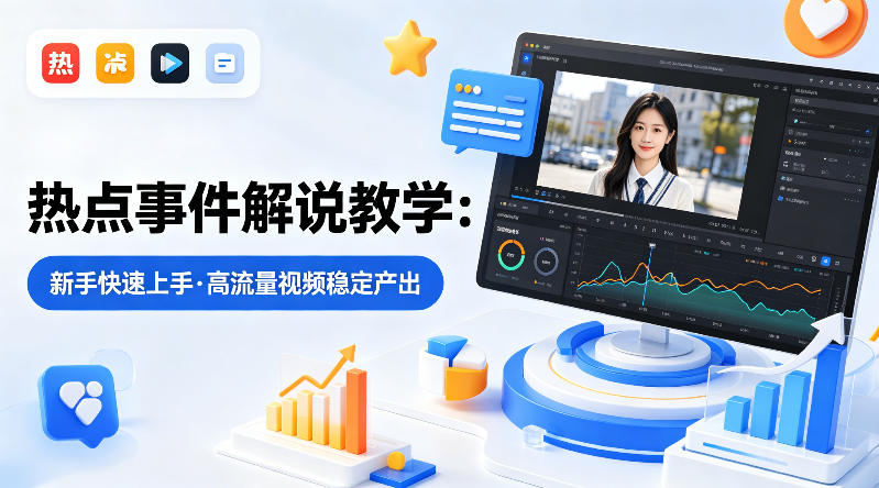 某大V的热点事件解说教学，新手也能快速上手，稳定产出高流量解说视频-靠谱项目库