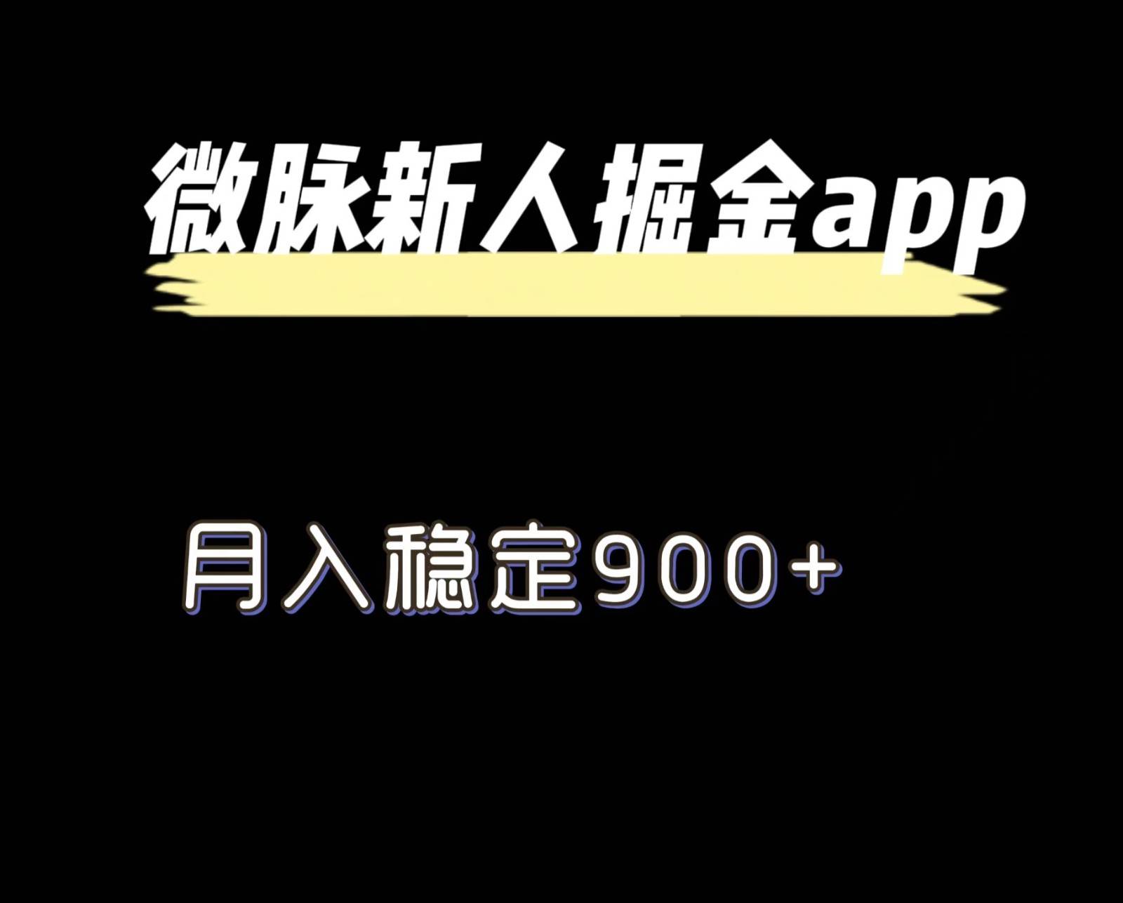 最新微脉长久项目，拉新掘金，月入稳定900+-靠谱项目库