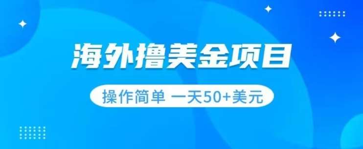撸美金项目无门槛操作简单小白一天50+美刀-靠谱项目库
