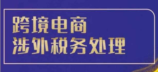 跨境税务宝典教程：跨境电商全球税务处理策略-靠谱项目库