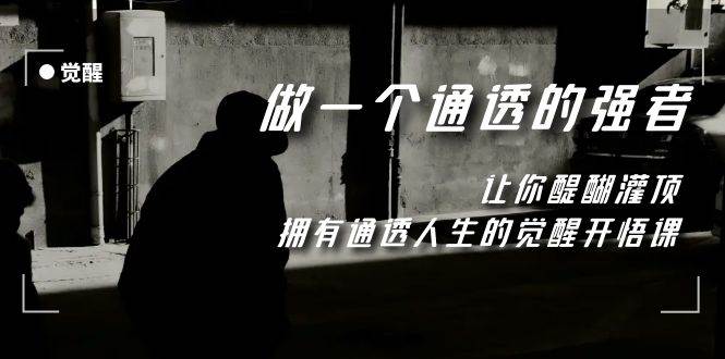 （7696期）觉醒-做一个通透强者，让你醍醐灌顶，拥有通透人生，掌握强大的秘密-靠谱项目库