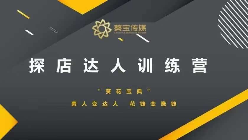 探店达人训练营,素人变达人,花钱变赚钱-靠谱项目库