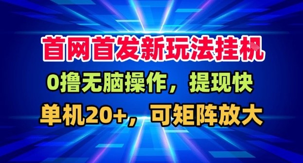 全网首发挂G，盒子自动賺米，单机20+，可矩阵放大，长期稳定运营【揭秘】-靠谱项目库