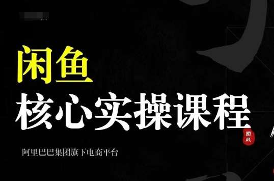 2024闲鱼核心实操课程，从养号、选品、发布、销售，教你做一个出单的闲鱼号-靠谱项目库