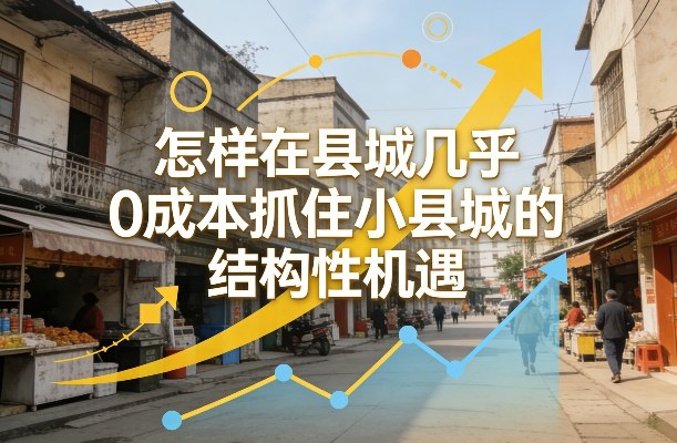 付费文章:怎样在县城几乎0成本抓住小县城的结构性机遇-靠谱项目库