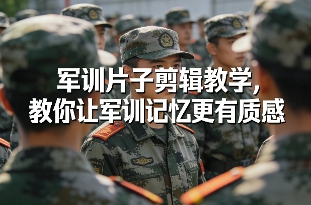 军训片子剪辑教学，教你让军训记忆更有质感-靠谱项目库