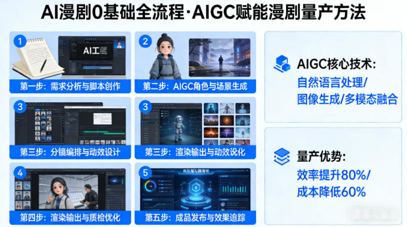 AI漫剧0基础全流程，快速掌握AIGC赋能的漫剧量产方法-靠谱项目库