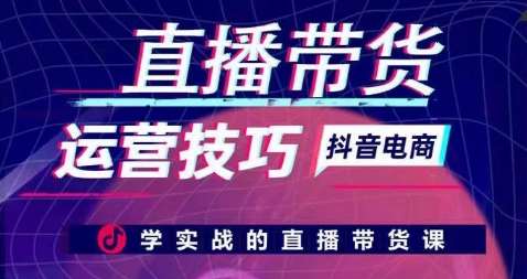 直播带货运营技巧，学实战的直播带货课-靠谱项目库