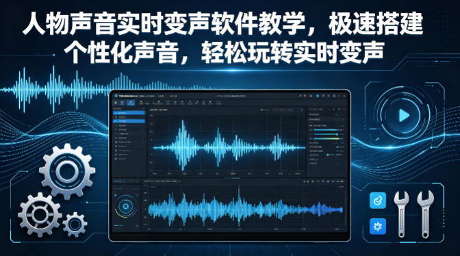 人物声音实时变声软件教学,极速搭建个性化声音,轻松玩转实时变声-靠谱项目库