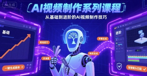 AI视频制作系列课程,从基础到进阶的AI视频制作技巧全涵盖-靠谱项目库