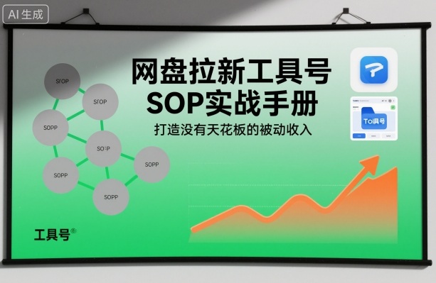 网盘拉新工具号SOP实战手册，打造没有天花板的被动收入-靠谱项目库