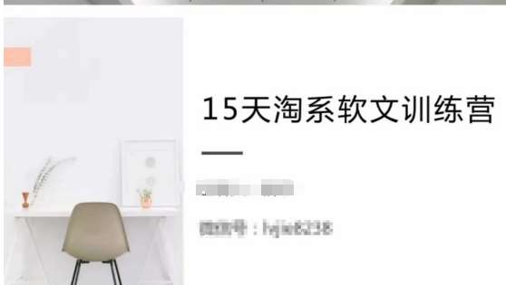 15天淘系软文训练营，跟年入50万的淘系软文导师，学习月收过万的淘系软文-靠谱项目库