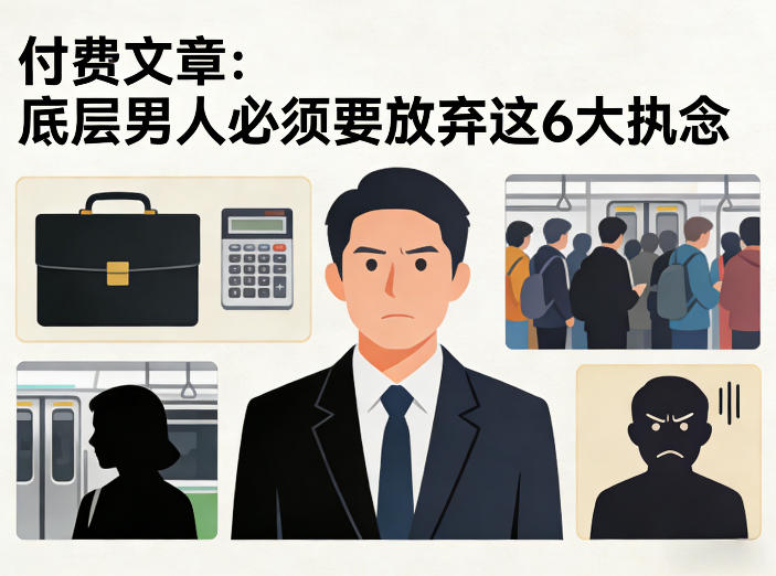 付费文章:底层男人必须要放弃这6大执念-靠谱项目库